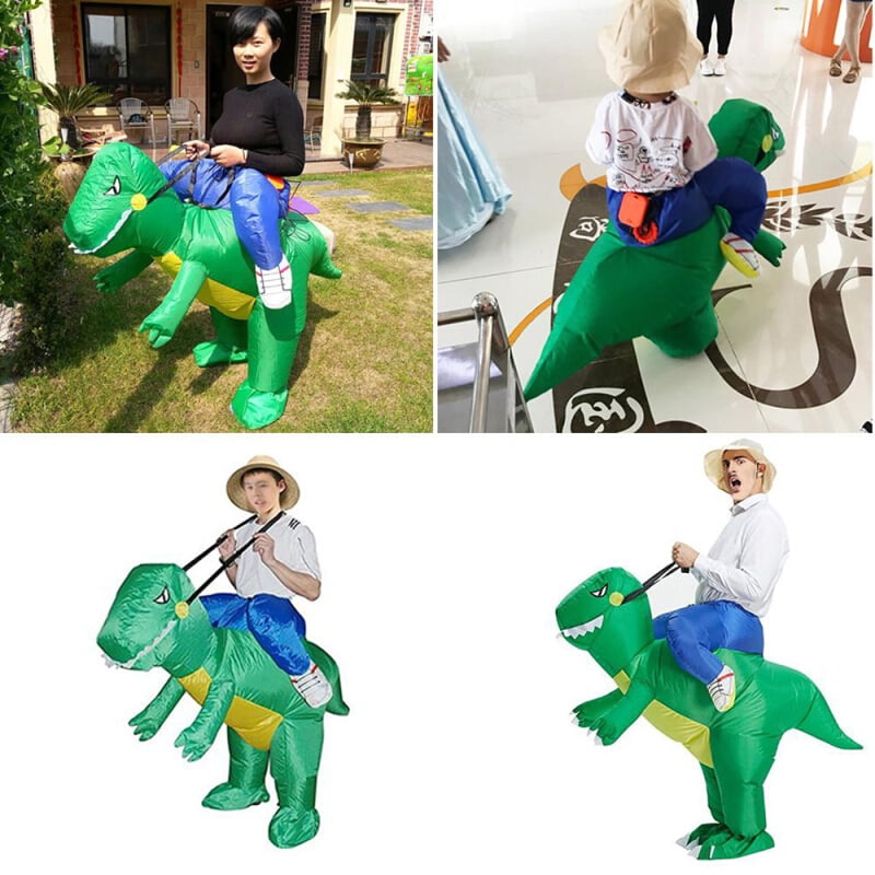 Inflatable costume adult kids inflatable dinosaur costume suit air fan