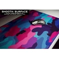 thumbnail image 6 of XXL Mouse Pad/Mat | (35.5''x15.8''x0.12'') Light Series Mousepad for Maximum Speed (Waterproof) Desk Pad | Pink Purple and Blue Colors, Army Camouflage x Topographic Style (Bloom Fusion / 2XL), 6 of 7