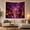 Cherry Blossom Alley, variant on Night Water Town with Lanterns and Cherry Blossoms Mystical Illustration for Anime Fans Asian Inspired Wall Art Housewarming Gift Tapestry Wall Hanging for Bedroom and Living Room