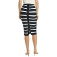 thumbnail image 2 of Gracia womens  Striped Bodycon Skirt, L, Navy, 2 of 3