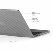UAG MacBook Air 13 Case M5 2026 M4 2025 M3 2024 M2 2022 - Rugged One Piece Hardshell Transparent Clear Scratch Resistant Protective Cover, Essential Armor Ice