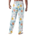 thumbnail image 4 of Fabrcox Easter Man Pajama Pants Egg Rabbit Bunny Straight Leg Sleeping Pants for Men Soft Elastic Waist Mens Trousers Casual Pants with Pockets, 4 of 4