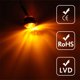 thumbnail image 5 of Luces LED de posición laterales delanteras y traseras redondas de 3/4", impermeables, 12 V, para coche y camión (10 unidades, ámbar), 5 of 5