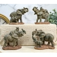 thumbnail image 2 of Ebros African Safari Elephant Mother & Calf Family Set of 4 Mini Figurines, 2 of 7