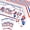 Style-01, variant on NIETEIN 3 Pack Patriotic Tablecloths 4th of July Decor, 54"x108" Disposable Plastic (Style-01)