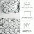 thumbnail image 6 of Noble Linens Light Gray Make a Wish Print Duvet Set 2-Piece Duvet Cover Set, Twin/TwinXL, 6 of 11