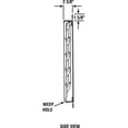 thumbnail image 3 of 20 in 23"H-W 6"L Aluminum Wall Backdraft Dampr, 20-1/2 in x 20-1/2 in, Aluminum, 3 of 6