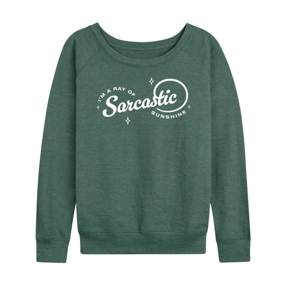 Instant Message - Ray Of Sarcastic Sunshine - Women's Lightweight French Terry Long Sleeve Shirt