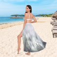 thumbnail image 6 of FORMRS Womens Beach Sarong Semi-Sheer Bikini Wrap Skirt Swimsuit Cover-ups, Foggy Forest, 6 of 7