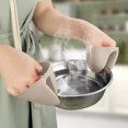 thumbnail image 2 of Elastic Gloves Late Gloves 100 Kitchen Gloves Medium Household Solid Color Silicone Hand Clips Microwave Scalding Gloves Protective Gloves Silicone Gloves Heat Insulation Gloves, 2 of 4