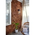 thumbnail image 6 of 82004BK Lark Hugh - 1 Light Medium Outdoor Wall Lantern In Transitional Style-19 Inches Tall and 7 Inches Wide-Black/Burnished Bronze Finish, 6 of 16