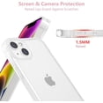 thumbnail image 2 of Designed for iPhone 13 6.1 inch,Sparkly Cute Clear Case for Women Girls,Glitter Bling Flexible Soft TPU Silicone Bumper Protective Cover for iPhone 13,Clear, 2 of 10