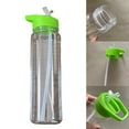 thumbnail image 2 of UNTERING LeakProof Sports Water Bottles 700ml Clear Bottles with Straw Wide Mouths Cup for Gym Cyclings Hikings Campings, 2 of 7