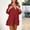 Wine, variant on Baqcunre Jumpsuits for Women Womens 3/4 Sleeve Short Rompers Casual Loose Solid V Neck Button Down Jumpsuits with Pockets Jumpsuits for Women Dressy One Piece Jumpsuits for Women