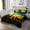 Dark Orange, variant on Erosebridal Gothic Wolf Coverlet Set King, Woodland Animal Bedding Set, Psychedelic Galaxy Decor 3pcs