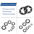 thumbnail image 4 of Unique Bargains 30 Pack Internal Tooth Star Lock Washers M14 Quick Speed Locking Washers, 65Mn Steel Starlock Push Nuts, 4 of 5