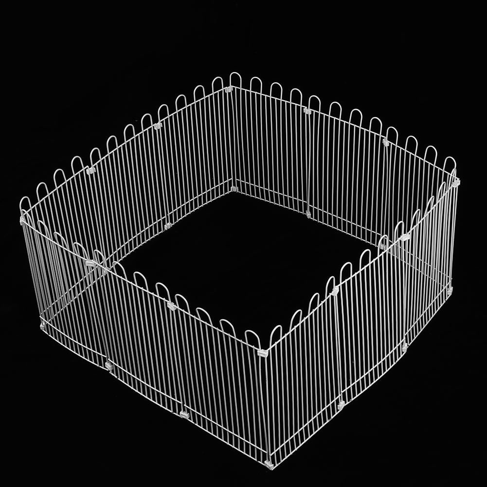 Suodoka 12‑Piece Paint‑Coated Iron Net Playpen for Hamsters, Guinea Pigs & Rabbits – Foldable, Shape‑Shifting, Safe & Durable