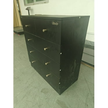 Winado Dresser Chests with 5 Drawers, Wood Chest of Drawers, Dressers Organizer for Bedroom, Living Room,Hallway, Black