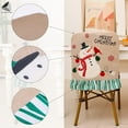 thumbnail image 7 of PULLIMORE 2 Pcs Christmas Chair Back Covers Santa Claus Snowman Dining Seat Slipcovers Festive Home Decor, 7 of 7