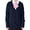 Blue, variant on Womens School Uniform Cardigan Sweater V Neck Button Down Long Sleeve With Pockets Classic Fit Knit Classroom Campus Layering Jacket