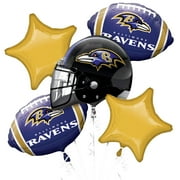 RAVENS - FOOTBALL BALLOON BOUQUET KIT - PARTY SUPPLIES DECORATIONS - 5PC