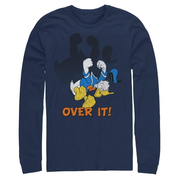 Mens Mickey & Friends Donald Duck Over It Long Sleeve Shirt