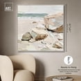 thumbnail image 5 of Rocks By The Shore Canvas Coastal Farmhouse Wall Art by Art Remedy, Silver Frame, 40" x 40", 5 of 7