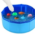 Pet Pool With Fish Toy Foldable Water Play Area Featuring Interactive Fish Toys For Stimulating