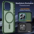 thumbnail image 4 of Funda de teléfono Newfuture diseñada para iPhone 16 Pro, color verde oscuro, 4 of 7