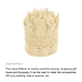 thumbnail image 3 of Uxcell 3.14 inch Wide 5 Yard Lace Ribbon Floral Pattern Cream White Embroidered Lace Trim for Sewing Making, Gift Wrapping, 3 of 5
