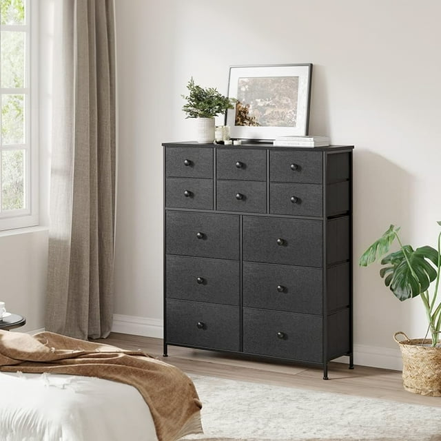 Mueble Cajonera Fabato para Recamara 12 Cajones Plástico Madera Acero