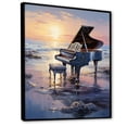 thumbnail image 2 of Designart "Orchestral Waves Of The Piano II" Music Floater Framed Canvas Wall Art, 2 of 5