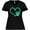 AB-Black, variant on Inktastic Teal Heart with Paw Print Women's Plus Size T-Shirt