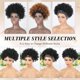 thumbnail image 5 of Afro Kinky Curly Wig - Natural Black, Silver Headband Attached, Glueless, Short, 5 of 5
