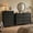 Black-2, variant on Asofer Bedroom Furniture Set - Includes 6 Drawer Dresser & 5 Drawer Dresser, White