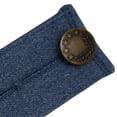 thumbnail image 5 of Extensores de cinturo de pantalones elásticos para pantalones, vestidos y jeans, extensores de botones de pantalón ajustables para hombres y mujeres Azul, 5 of 5