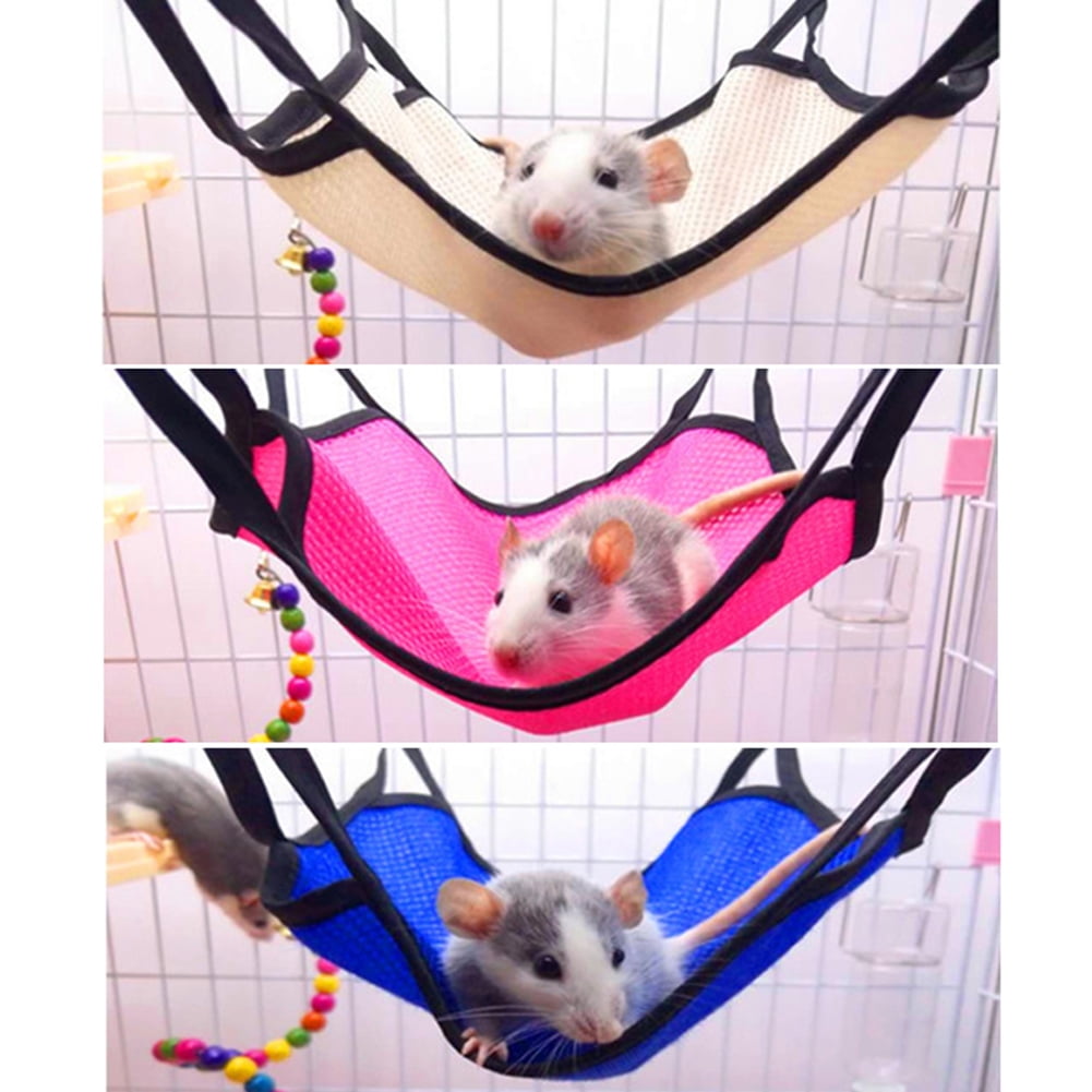 Pet Bird Hamster Ferret Rat Squirrel Hammock Hanging Cage Nest Bed House Toys 