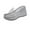Silver, variant on Walking Sandals Women,Wedge Sandals,Women's Clear Strap Wedges Platform Sandals Classic Fish Mouth Memory Foam Slip-On Height Increase Slides Sandals Summer Casual Beach Walking Slippers,Black,5.5