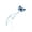 Blue, variant on Interactive Cat Wand Replacement Attachment Heads, Colorful Butterfly Streamer Feline Toys for Indoor Cats, Durable Pet String Teaser Refills for Daily Exercise