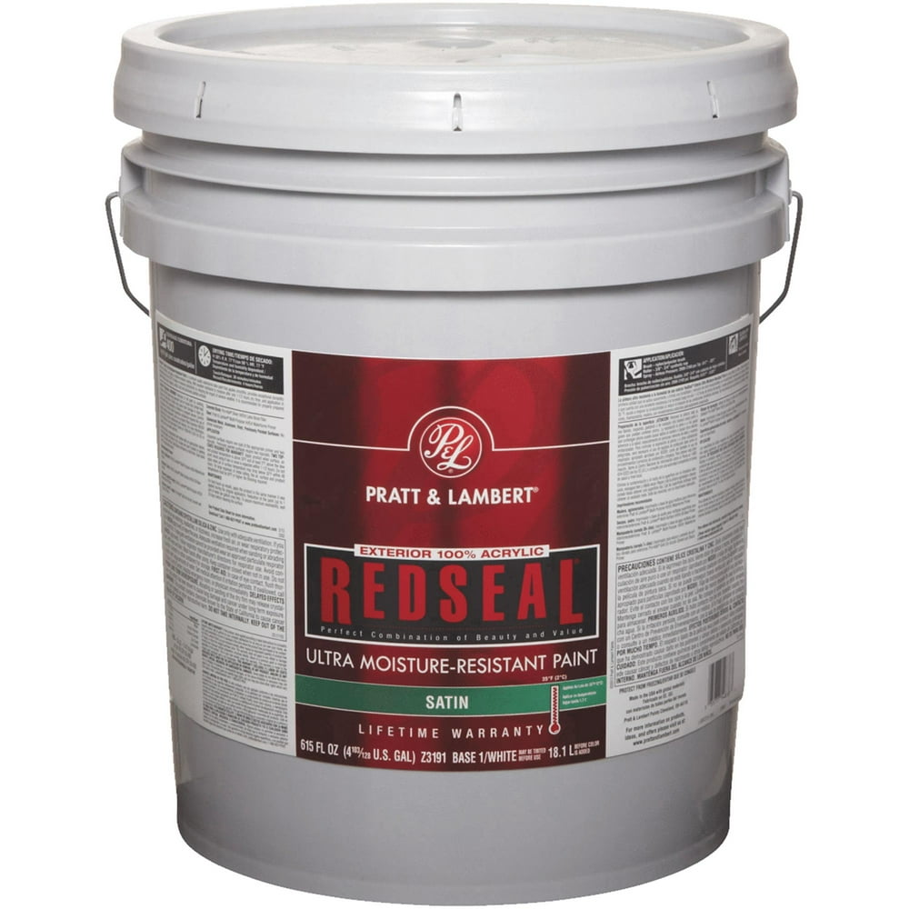 Pratt & Lambert RedSeal 100 Acrylic Satin Exterior House Paint