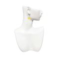 thumbnail image 2 of Delight Jewelry Acrylic 3/4" Yellow Megaphone Silver tone Infinity French Earrings, 2 of 4