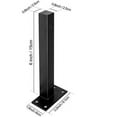 thumbnail image 3 of Dinheiro 4 Piezas Soporte de Estante de Pared Negro Estante de Fijación Invisible con Tornillos para Dormitorio Cocina Taller - 15 cm, 3 of 5