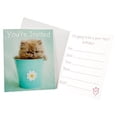 thumbnail image 2 of Rachaelhale Glamour Cats Party - 8 ct Glamour Cats Invitations 1 Pack - Party  Supplies, 2 of 2