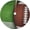 American Football Turf Grass Funny Sport Green, variant on Patriotic God Bless America July 4th 36 Inch Christmas Tree Skirt Carpet Mat Funny Party Decor Supplies for Xmas Halloween Decorations Occasion
