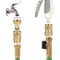 thumbnail image 5 of Quick Connect Hose Connector Faucet Brass Watering Hose Connector Pieces 3/4, 5 of 5