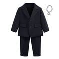 thumbnail image 2 of Hiijoy Toddler Boys Formal Suit Tuxedo Blazer Trousers Kids Wedding Party Outfits, Sizes 3-4T, 2 of 4