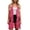 Red, variant on Women's Long Vest Fringe Shawl Wrap Asymmetrical Hem Sleeveless Open Front Cardigan Coffee S