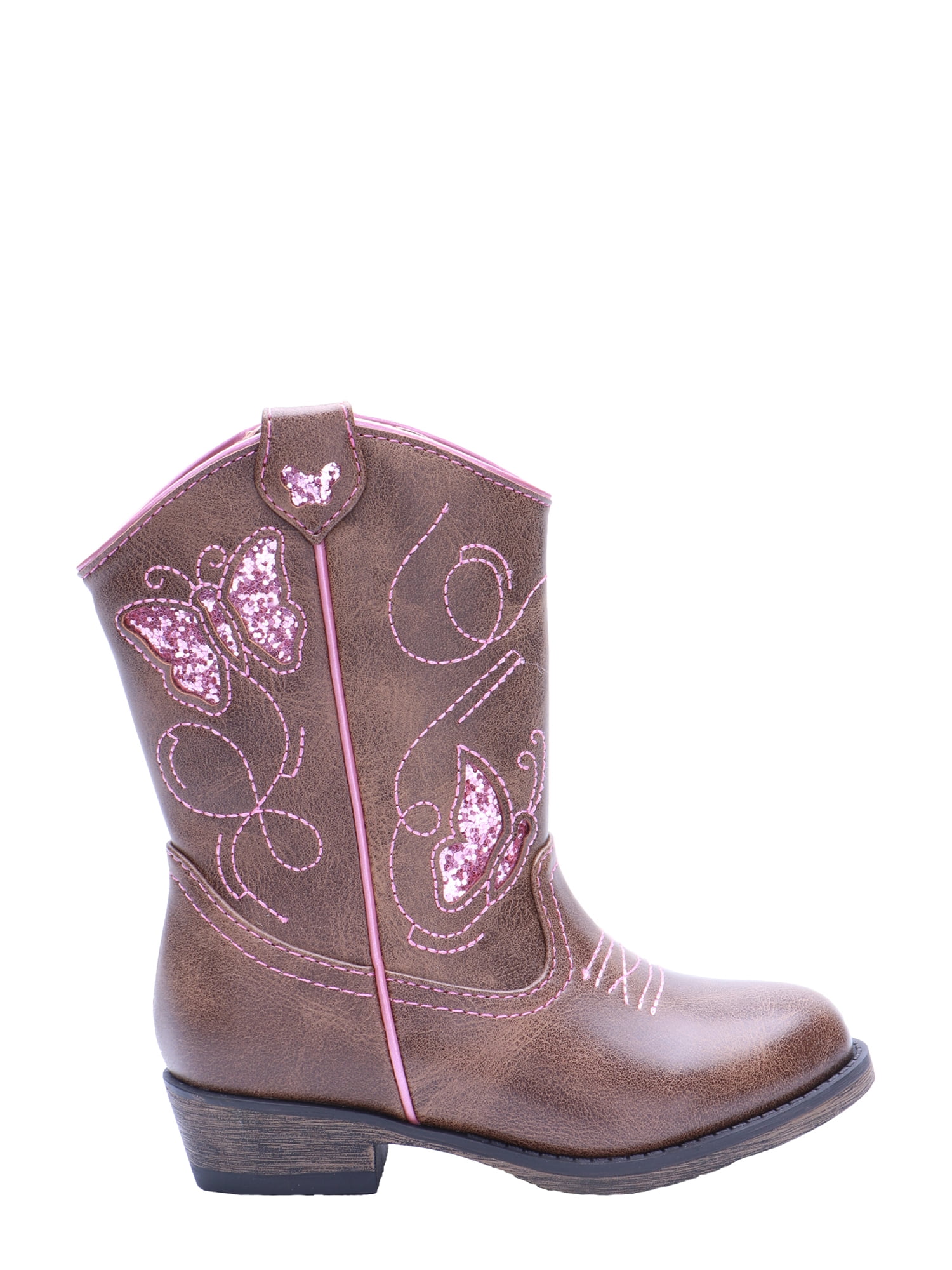 decorative western boot racks on Wonder Nation Wonder Nation Glitter Butterfly Cowboy Boot Toddler Girls Walmart Com Walmart Com