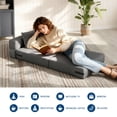 thumbnail image 4 of Sillón Cama Plegable de 73", Sofá Futón Convertible con Almohada, Colchón Plegable Tamaño Individual para Sala de Estar, Dormitorio, Departamento y Oficina en Casa, 4 of 14