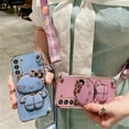 thumbnail image 2 of Hello Kitty Holder Bracelet Strap Lanyard Plating Phone Case For Samsung Galaxy S23 Ultra S22 S21 S20 FE S10 Note 20 10 Plus A34 Gift, 2 of 7
